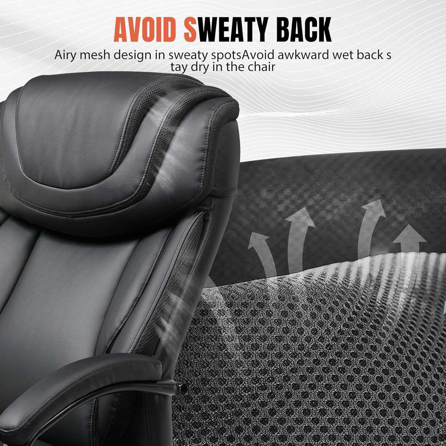 Silla de Oficina Ergonómica COMHOMA CH533 Negra 295 kg