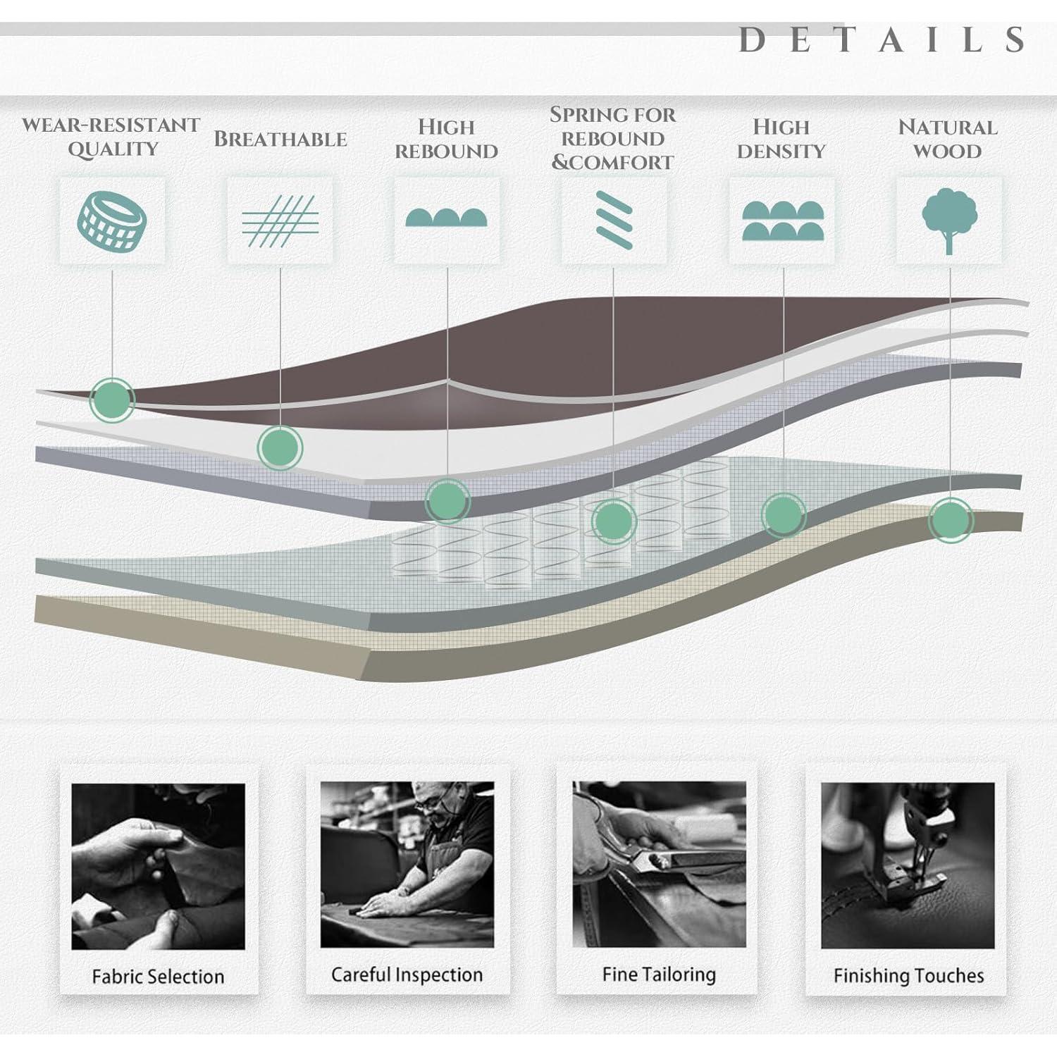 Silla Ejecutiva Ergonómica MALOL de Cuero Marrón con Brazos Plegables