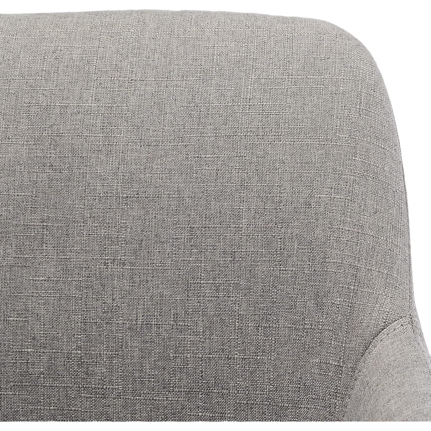 Silla de Oficina Amazon Basics Ajustable con Ruedas Gris Claro