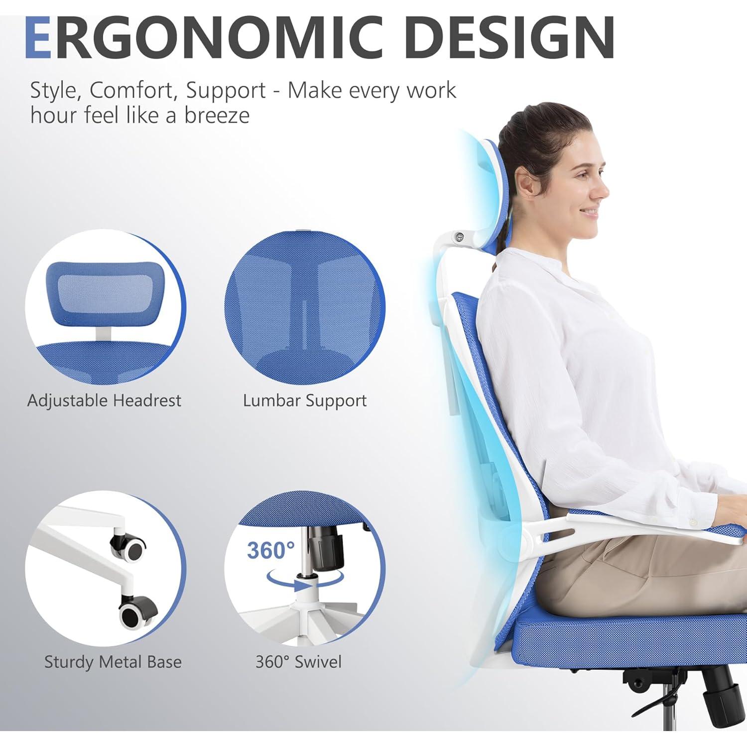 Silla de Oficina Ergonómica Balmstar 0669-ZH Ajustable 158.76 kg