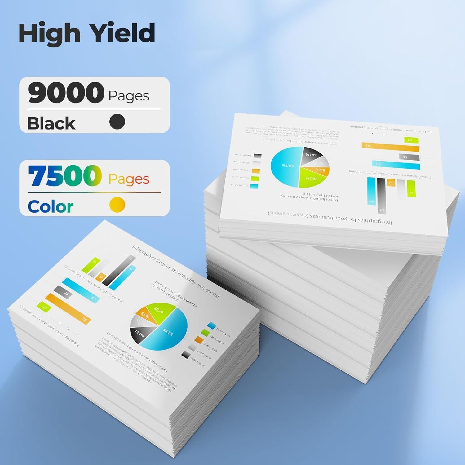 Botellas de Recarga de Tinta 542 Topcolor para Impresoras ET-5150/ET-5170