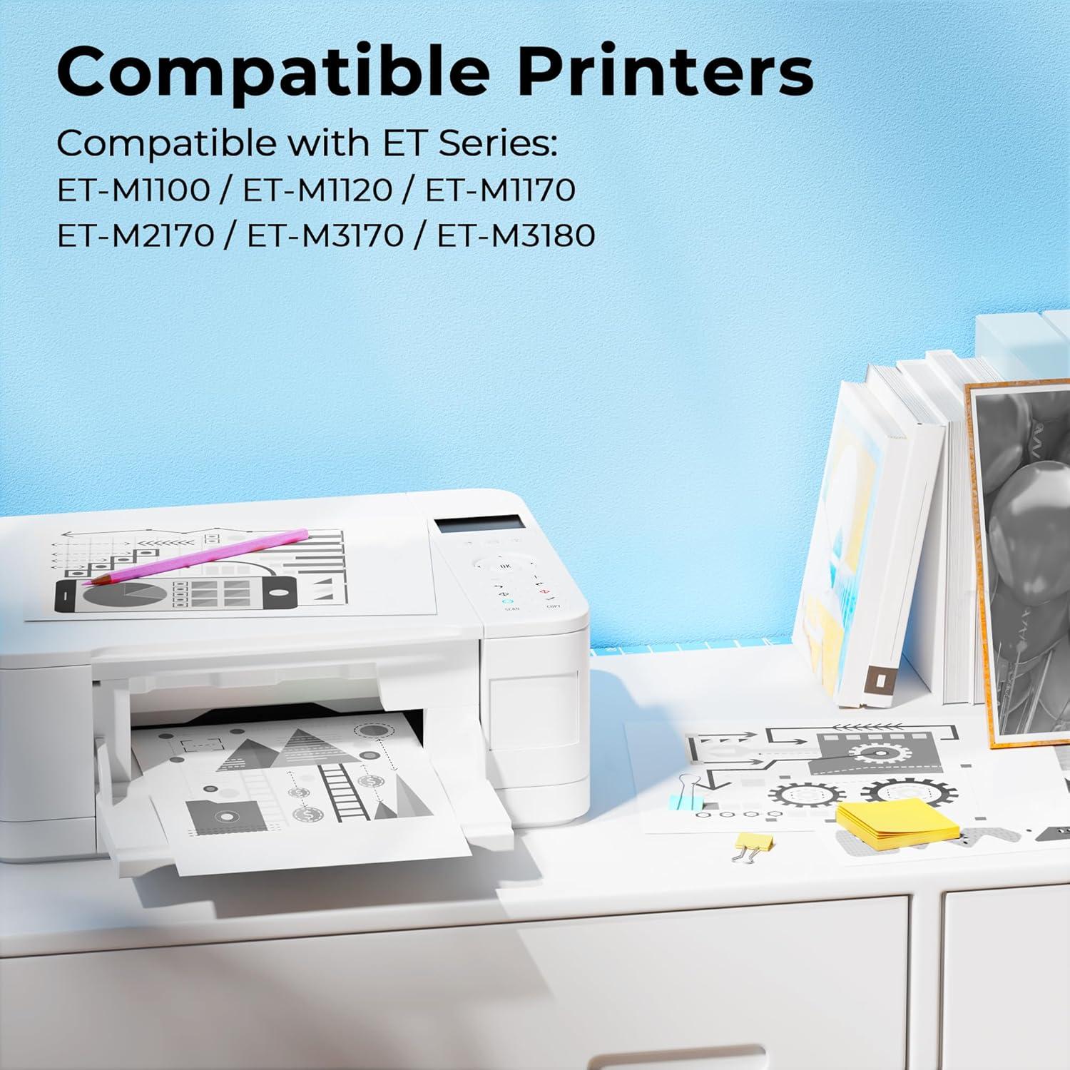 Botellas de Tinta Negra Ecodot 532 para Epson - 2 Paquete