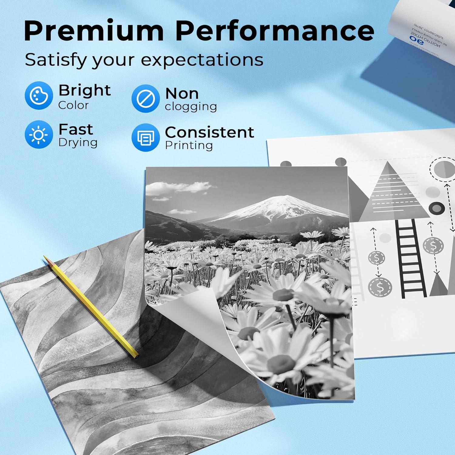 Botellas de Tinta Negra Ecodot 532 para Epson - 2 Paquete