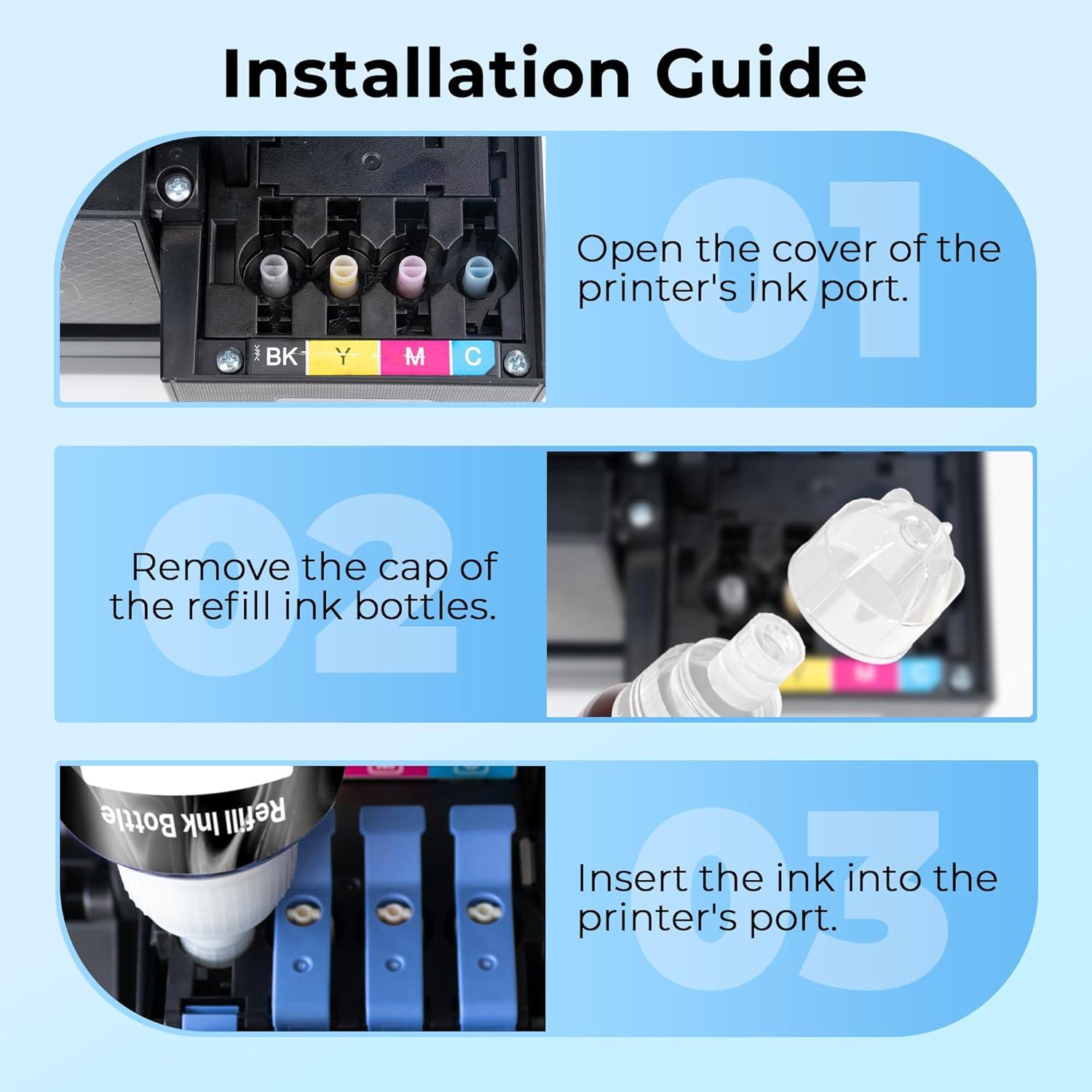 Botellas de Tinta Negra Ecodot 532 para Epson - 2 Paquete