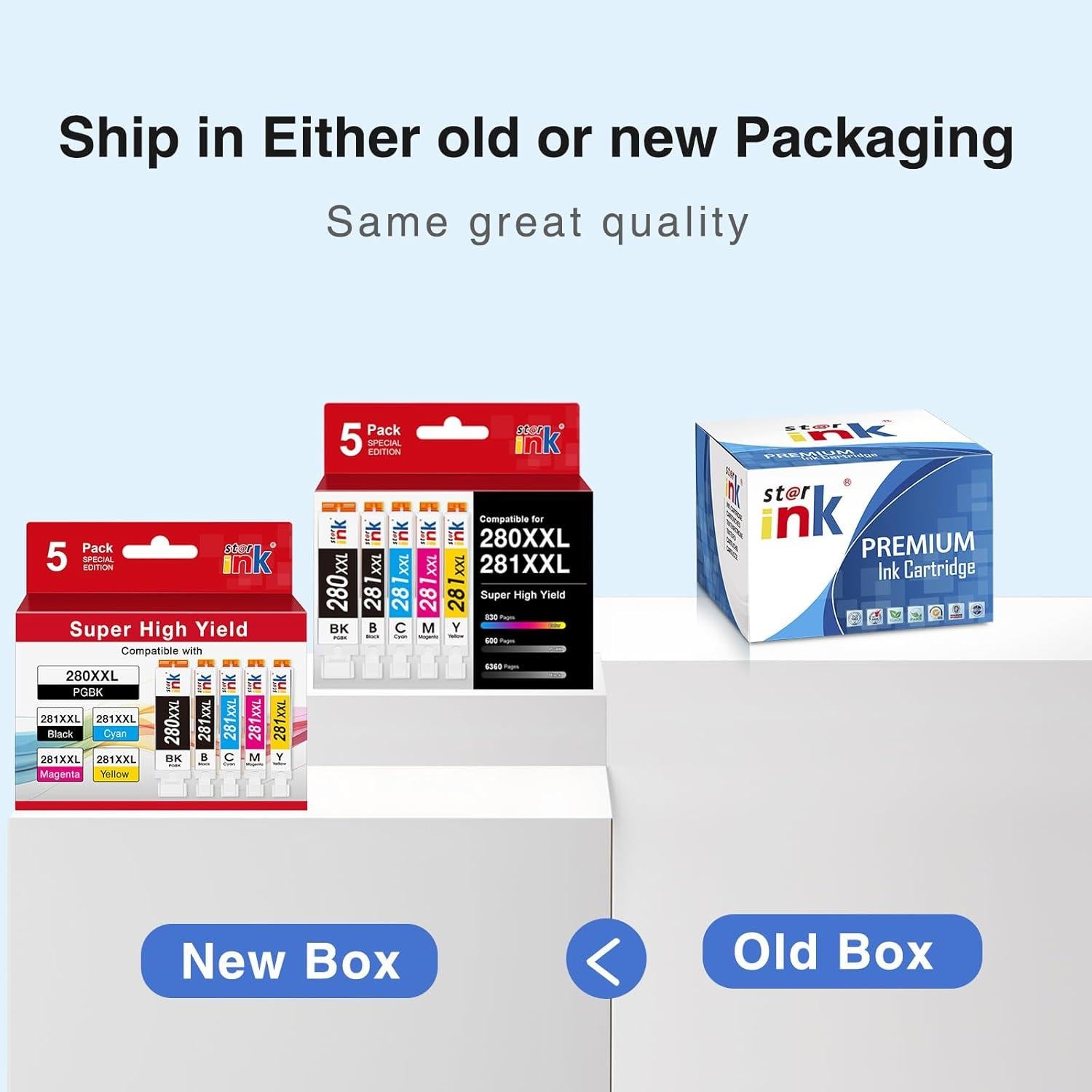 Cartuchos de Tinta Starink 280 281 XXL Compatible Canon