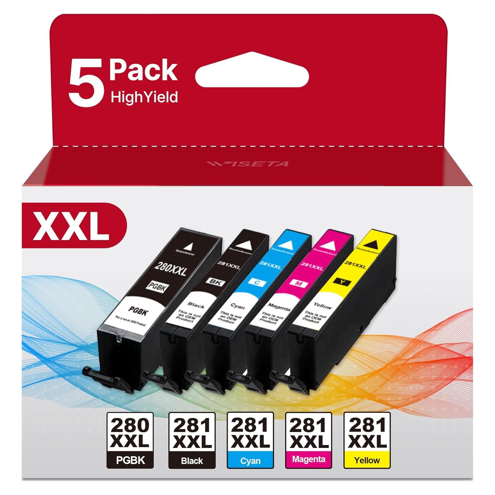 Cartuchos de tinta WISETA 280XXL 281XXL compatibles Canon