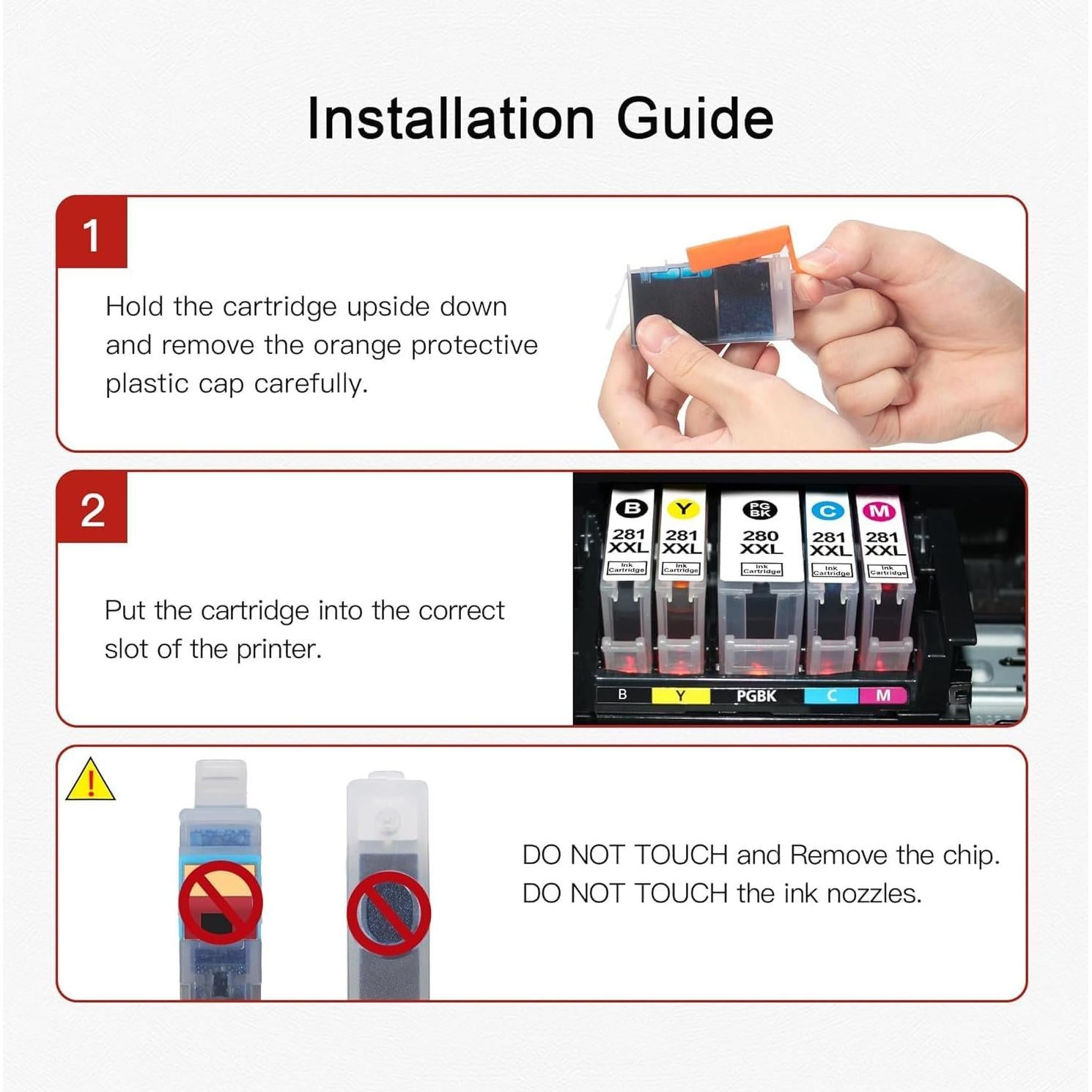Cartuchos de tinta WISETA 280XXL 281XXL compatibles Canon