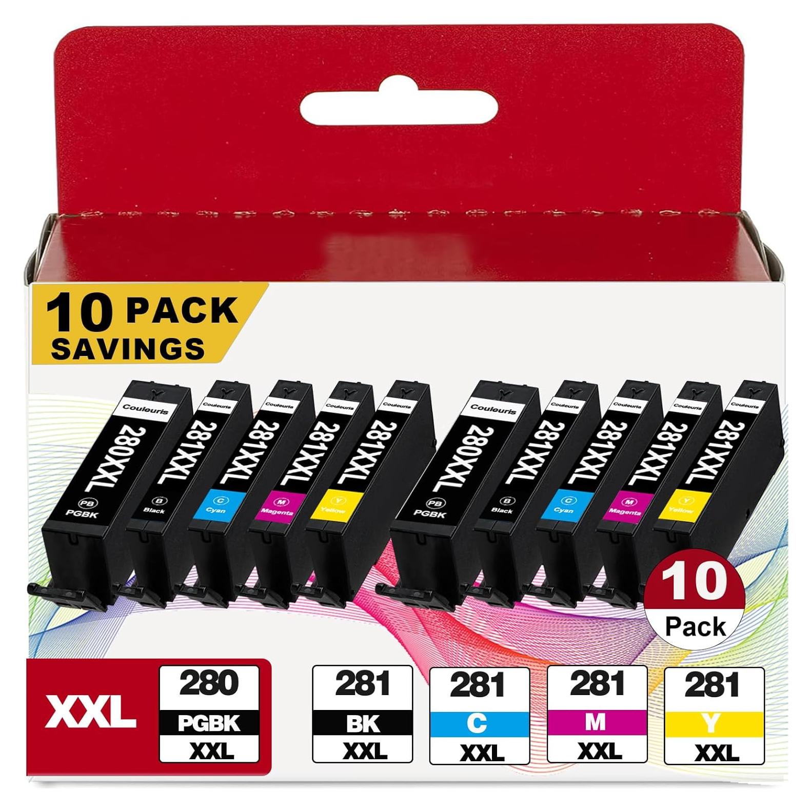 Cartuchos de tinta Couleuris PGI-280 XXL CLI-281 XXL para Canon