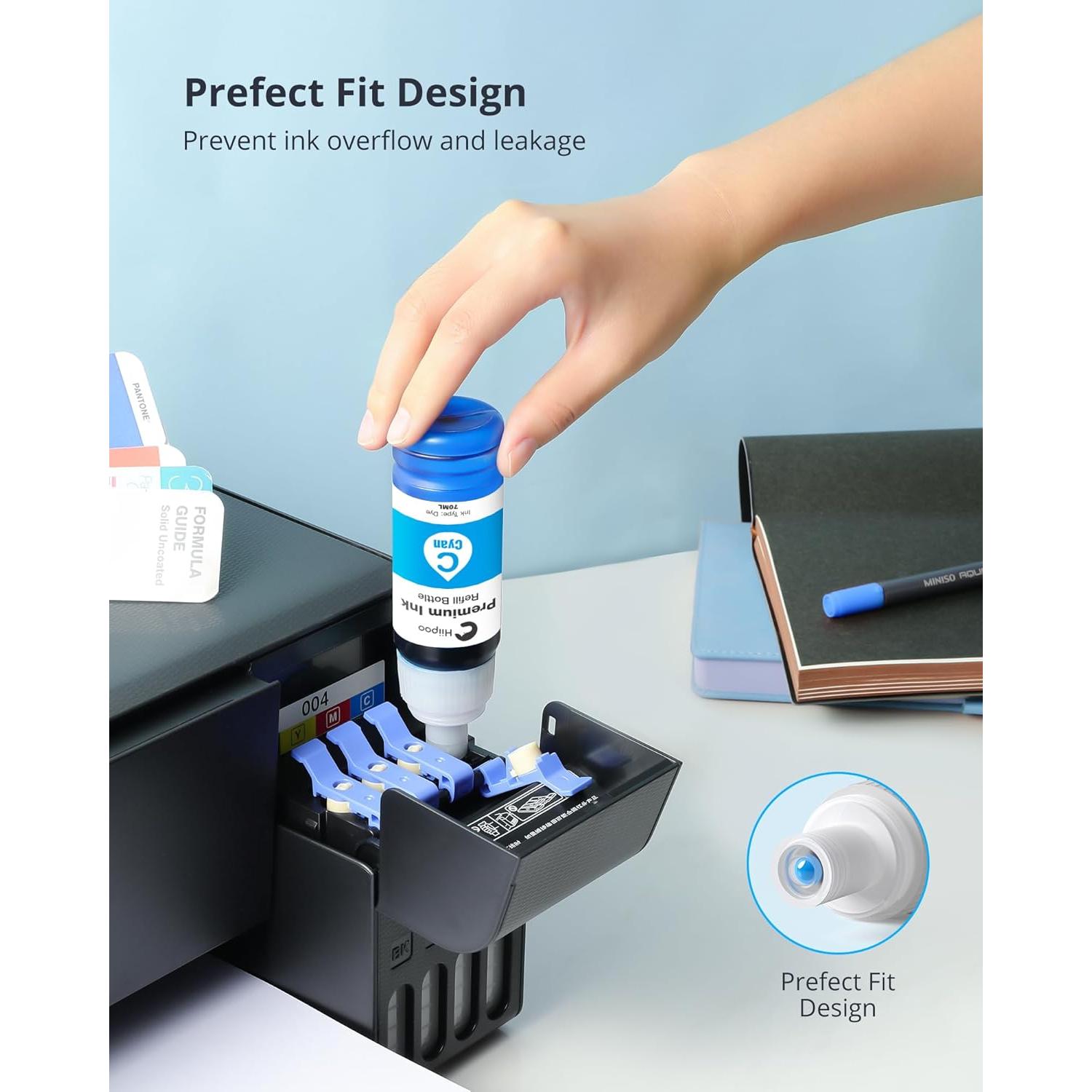 Botella de Tinta de Reemplazo Hiipoo 502 522 para Epson