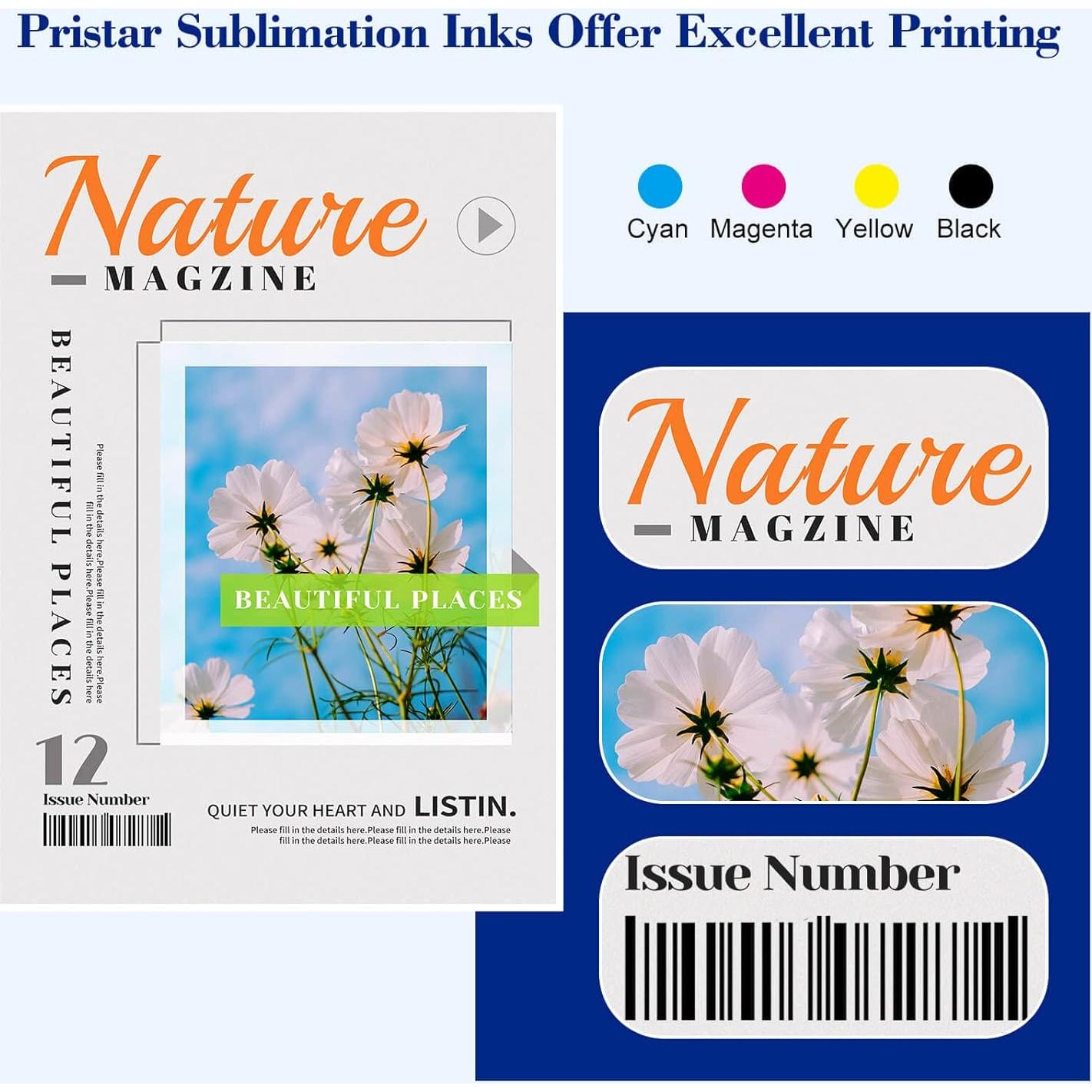 Tinta de Sublimación Pristar 400 ml para Impresoras Ecotank