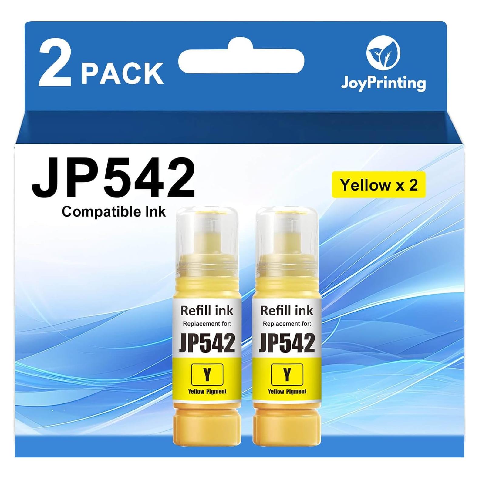 Botellas de Tinta Amarilla Pigmento JoyPrinting 542 (2x70ml)