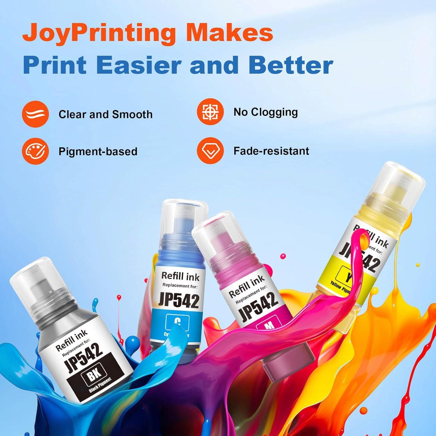 Botellas de Tinta Amarilla Pigmento JoyPrinting 542 (2x70ml)