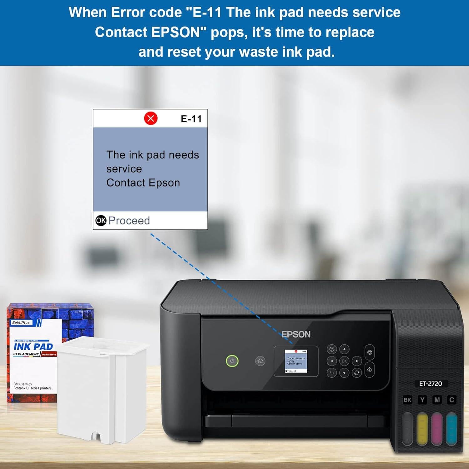 Almohadilla de Tinta Residual SubliPlus+ para Impresoras ET-2720/ET-4700