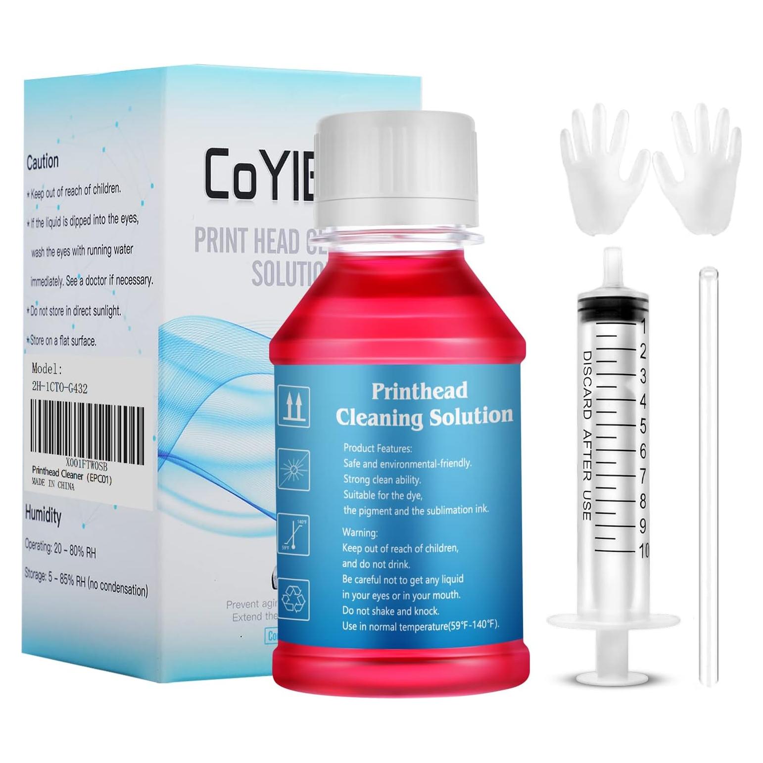 Kit de limpieza de cabezales de impresión CoYlBod 100 ml para Epson