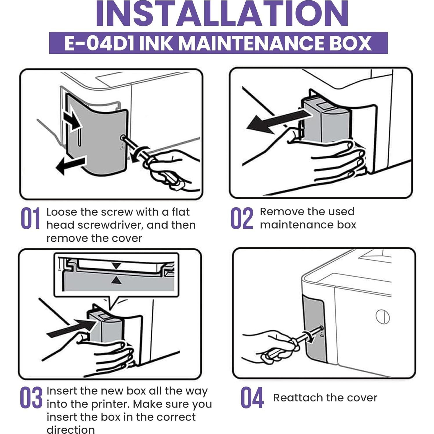 Caja de Mantenimiento T04D1 para Impresoras Epson EcoTank