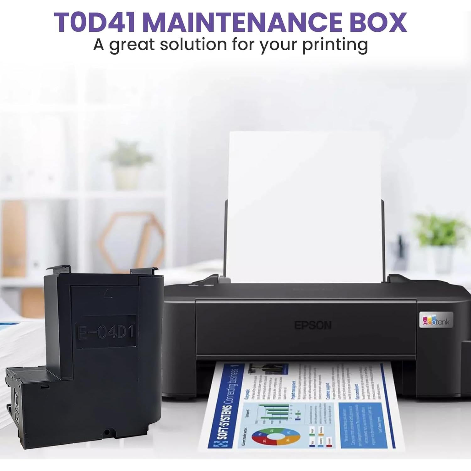 Caja de Mantenimiento T04D1 para Impresoras Epson EcoTank