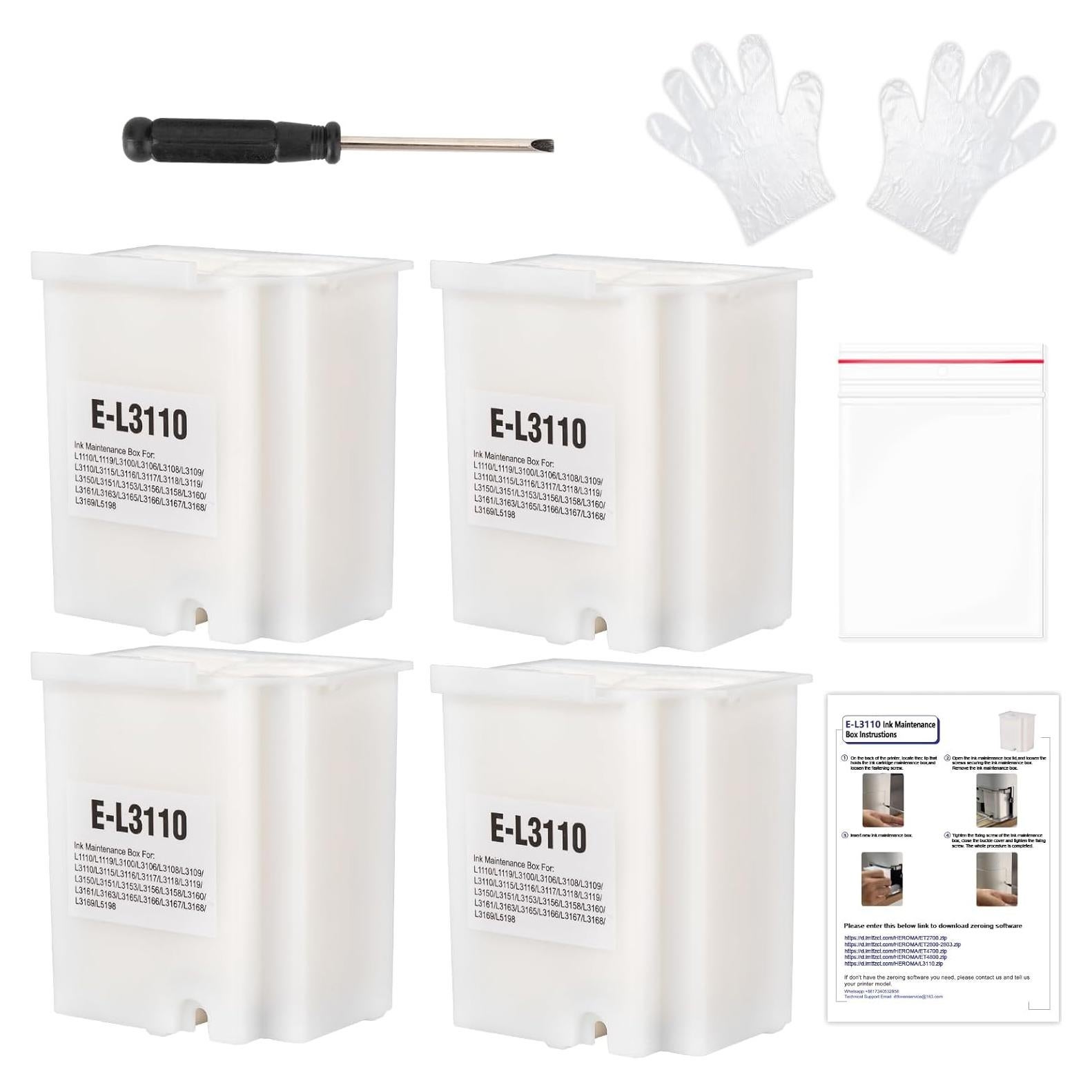 Almohadilla de Tinta Residual 4pcs HEROMA para EPSON L3110