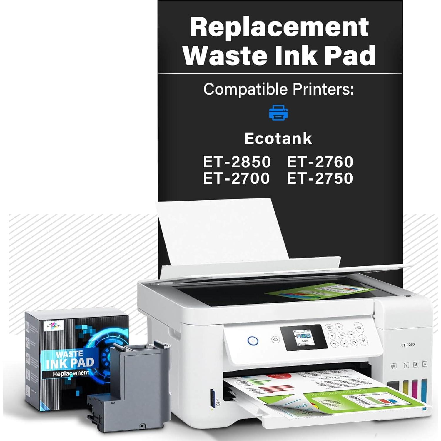 Reemplazo Almohadilla de Tinta Residual Sublimaker ET-2850/ET-2760