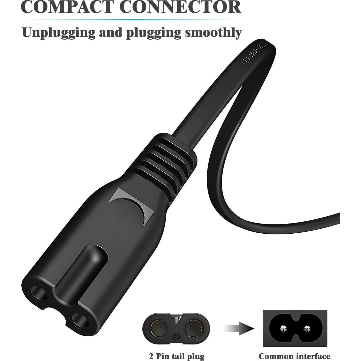 Cable de Alimentación 2 Clavijas TCKN 1.83m para Impresoras Epson