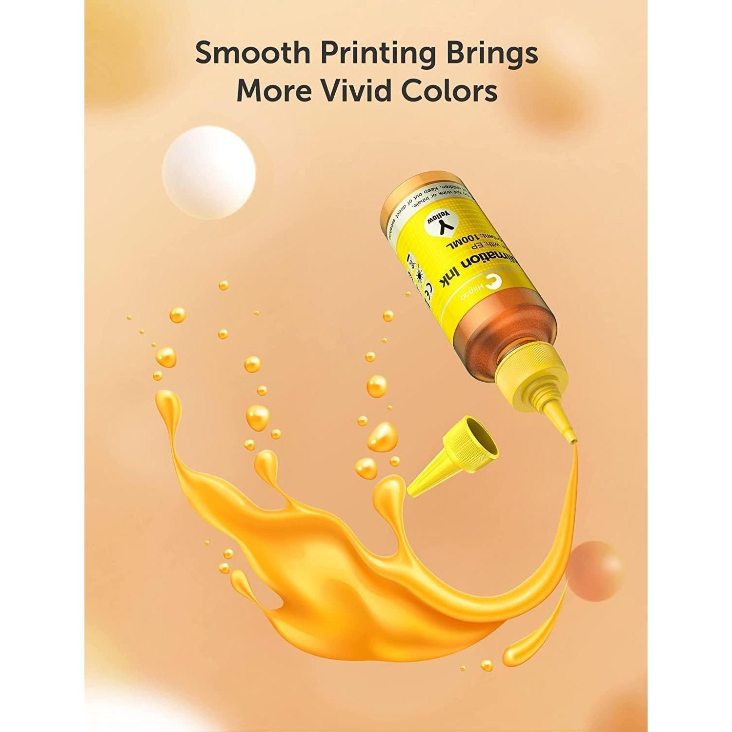 Recarga de Tinta de Sublimación Hiipoo 500ml para Impresoras