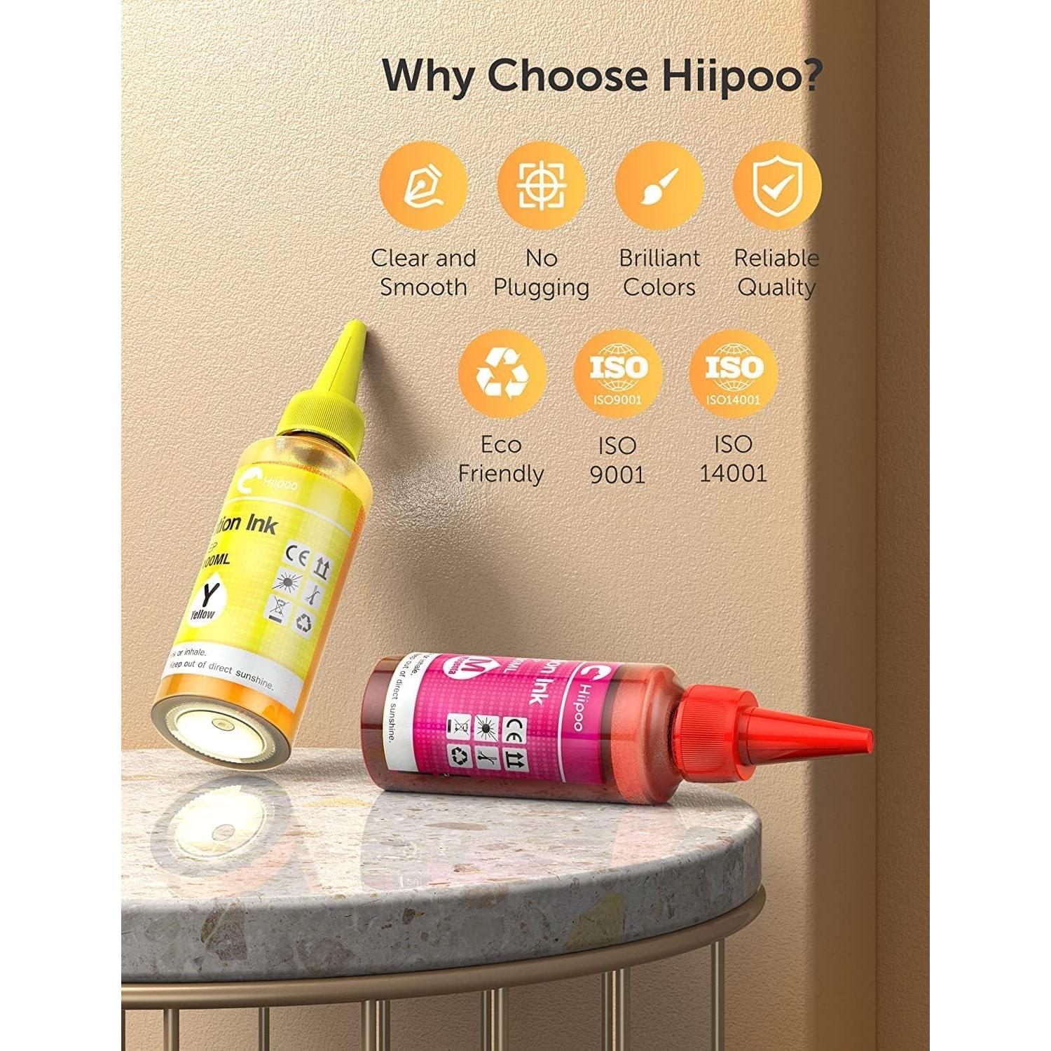 Recarga de Tinta de Sublimación Hiipoo 500ml para Impresoras