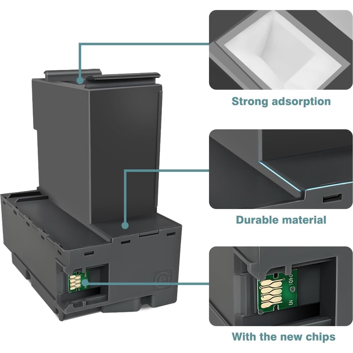 Caja de Mantenimiento de Tinta Hallosun T04D1 para Impresoras