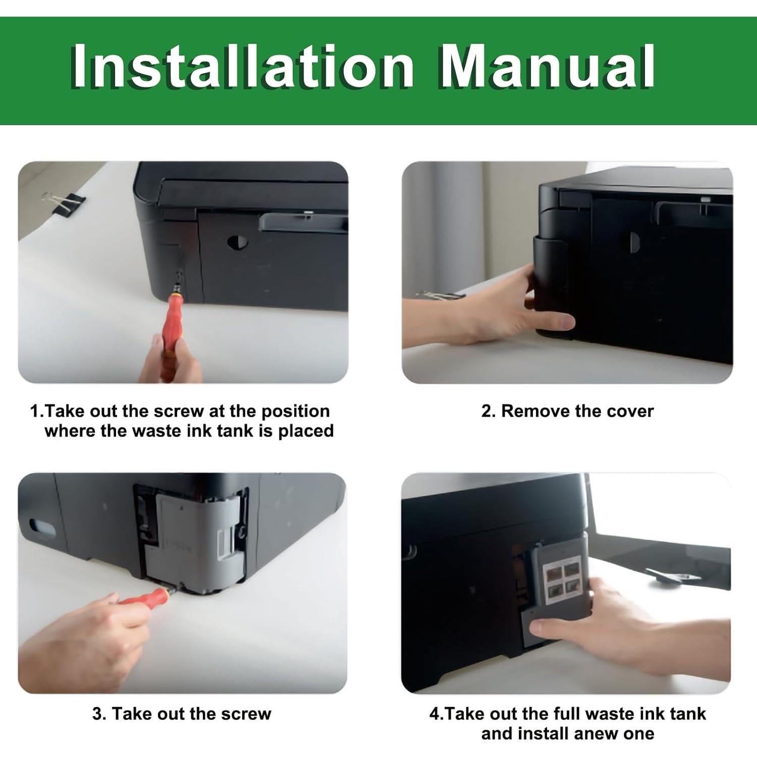 Caja de Mantenimiento de Tinta Hallosun T04D1 para Impresoras