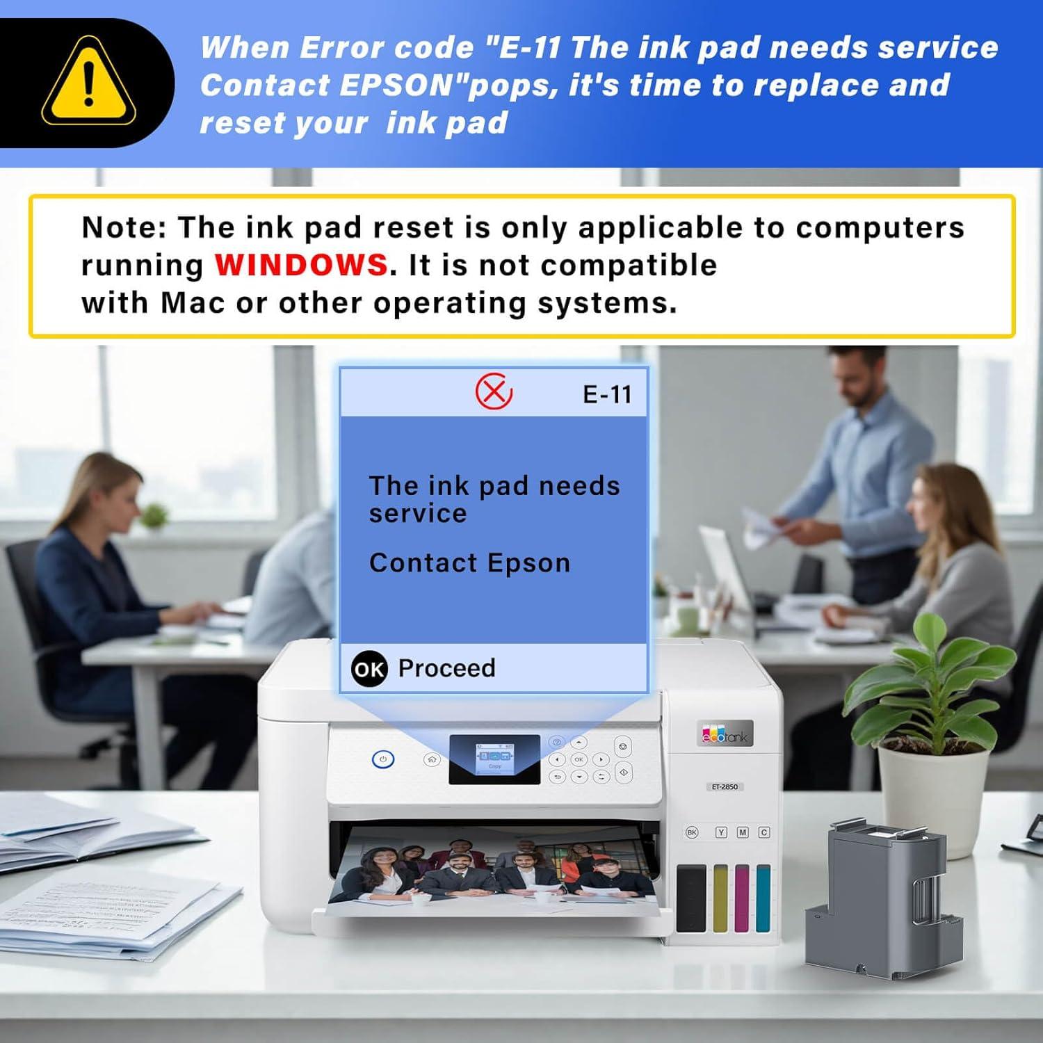 Reemplazo Almohadilla de Tinta Residual INKROBAT para Ecotank ET-2850 ET-2760 ET-2750 ET-2700