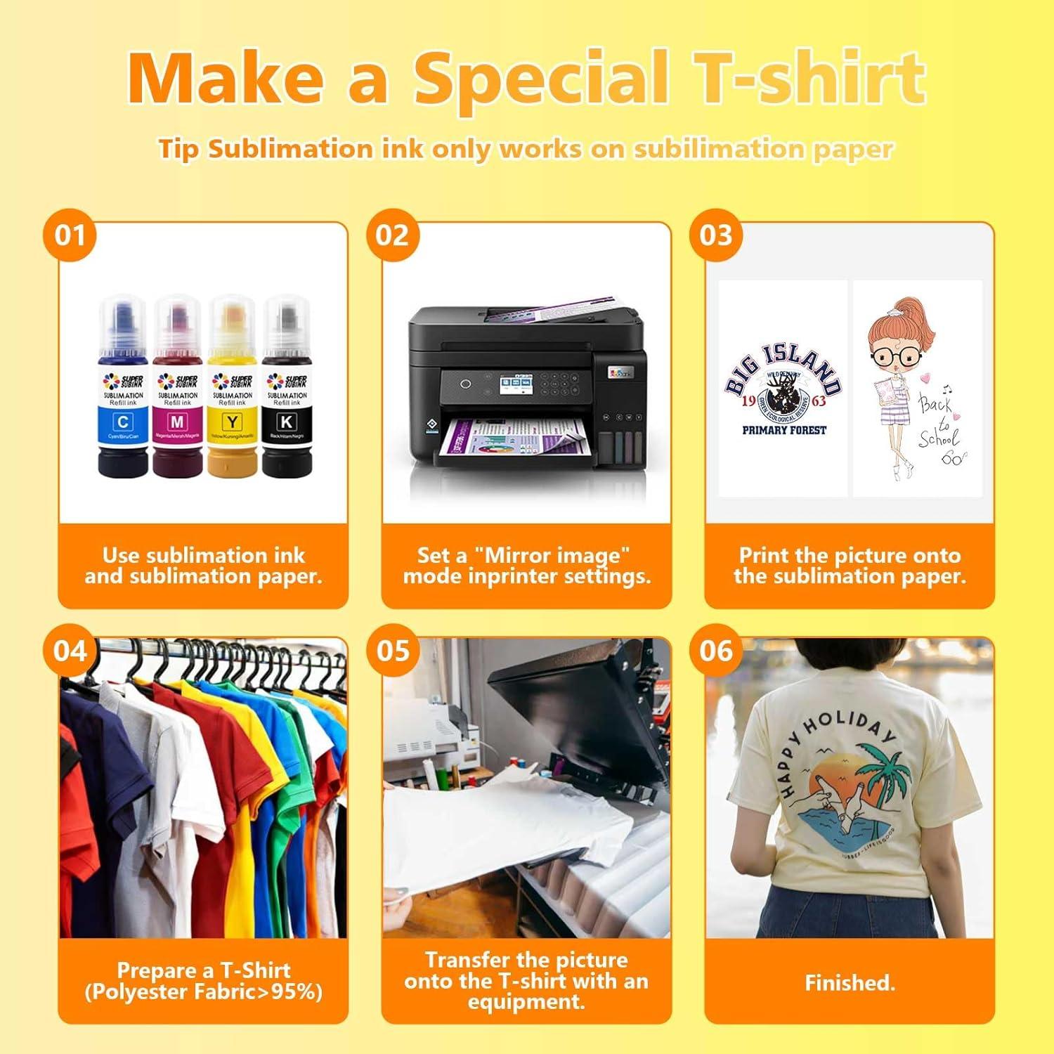 Tinta de Sublimación SUPERSUBINK para Epson EcoTank 388g