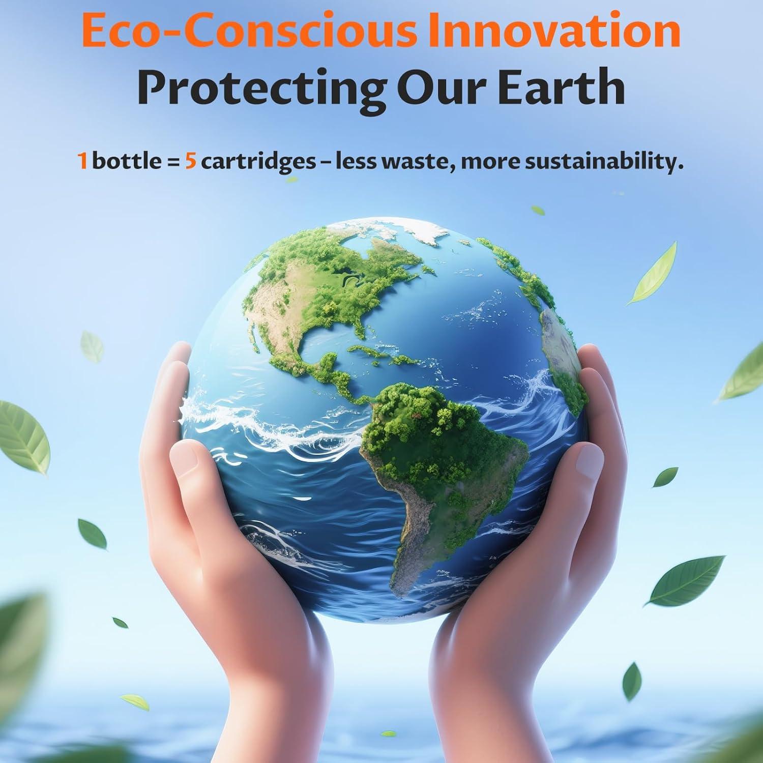 Botellas de Recarga de Tinta 502 PFXNJDEQ Paquete de 4