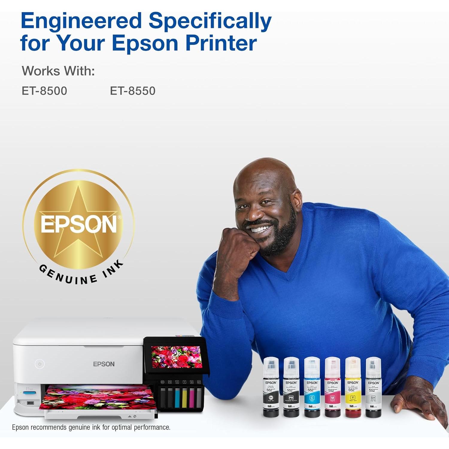 Tinta Botella EcoTank Epson 552 Negra 70 mL para ET-8500/ET-8550