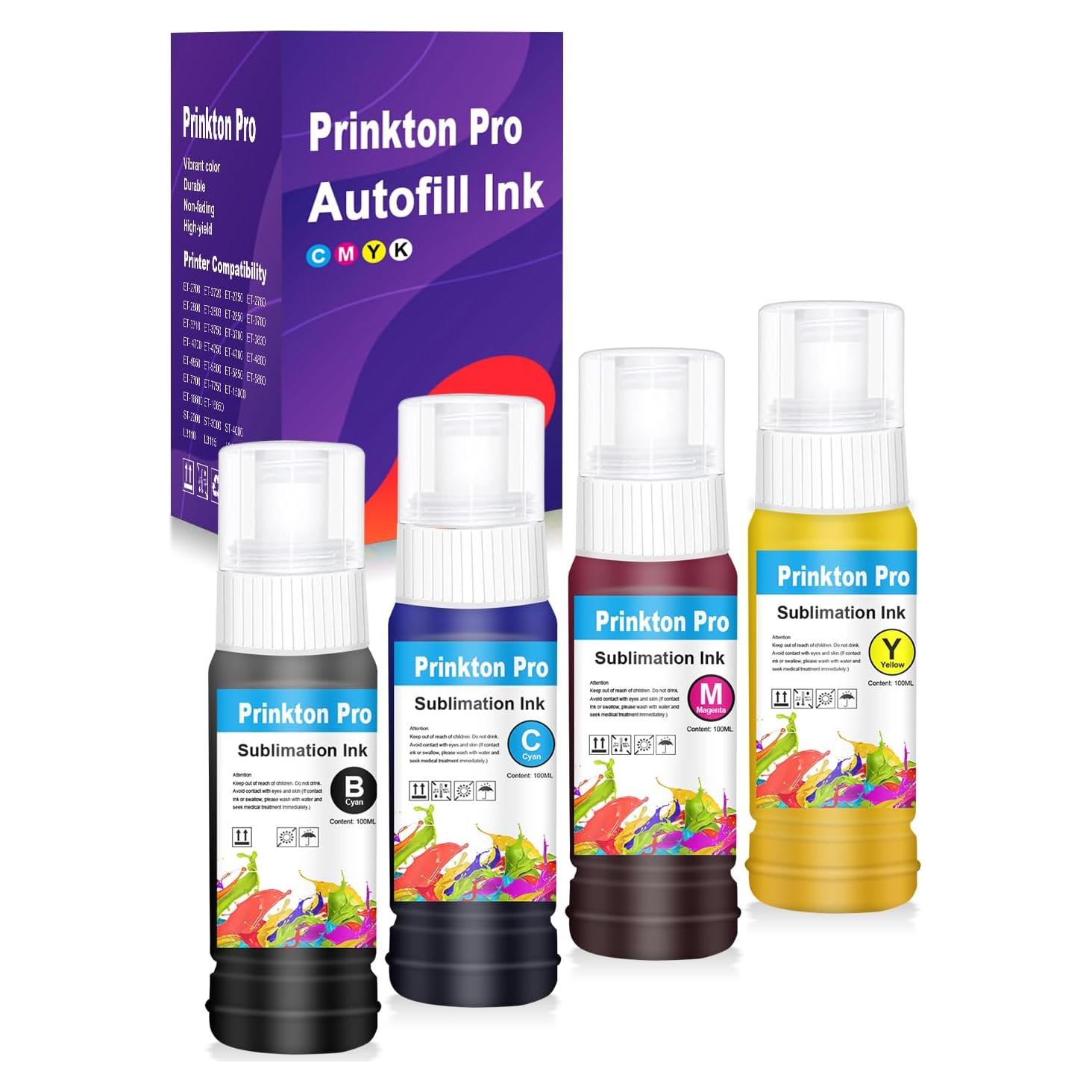 Tinta de Sublimación Autofill Prinkton Pro 400ml para Epson
