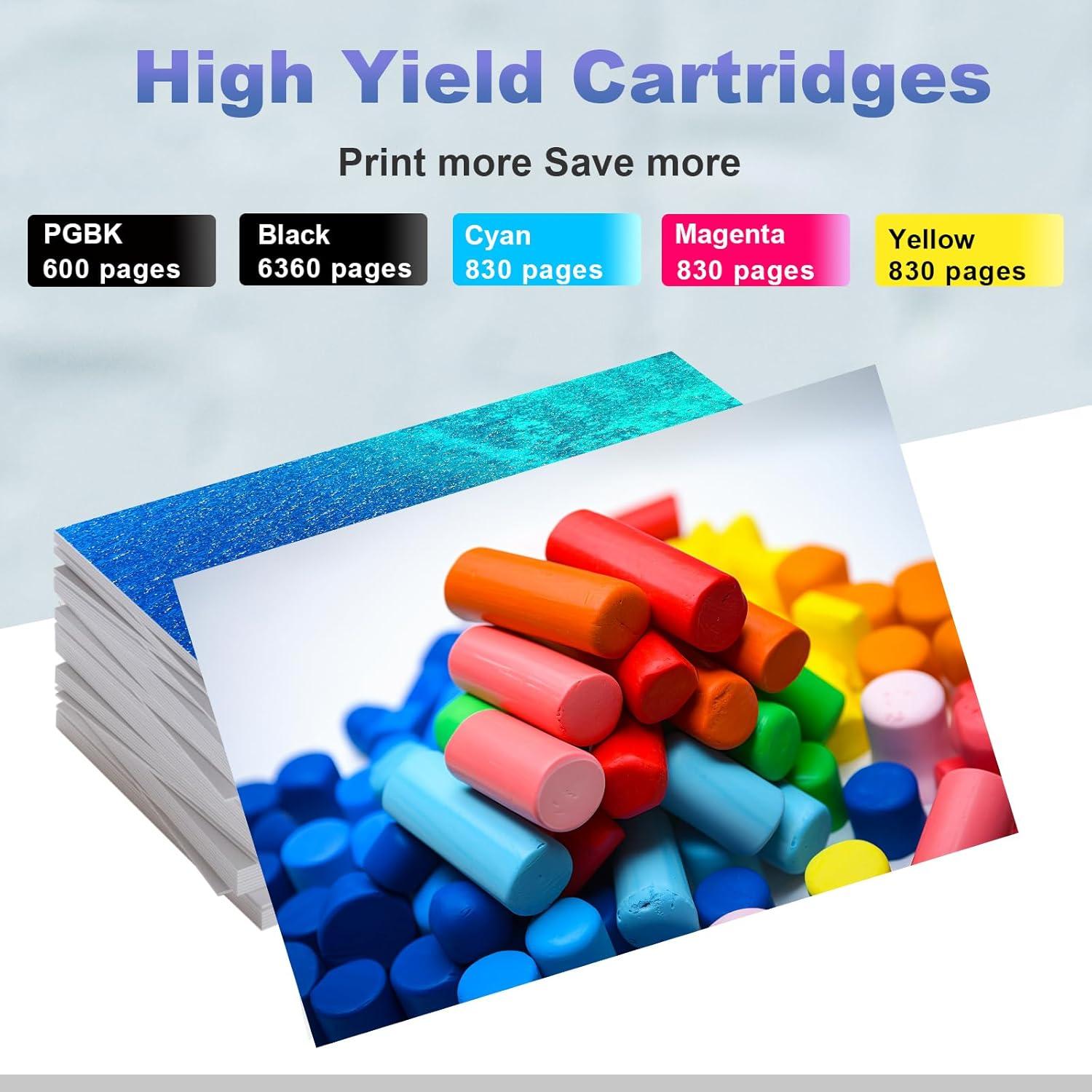 Cartuchos de tinta compatibles Canon PGI-280 CLI-281 - Paquete de 5