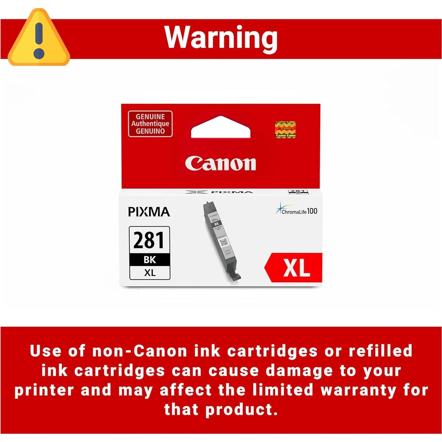 Tanque de Tinta Negra Canon PGI-280XL para Impresoras