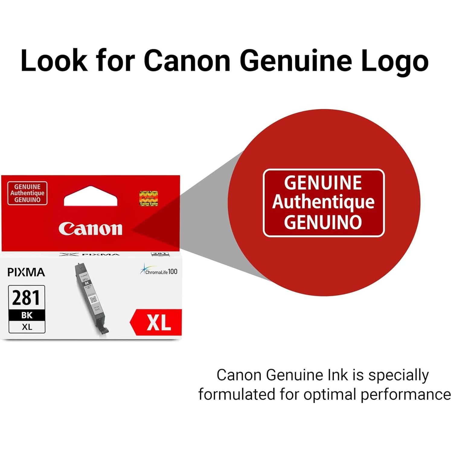 Tanque de Tinta Negra Canon PGI-280XL para Impresoras