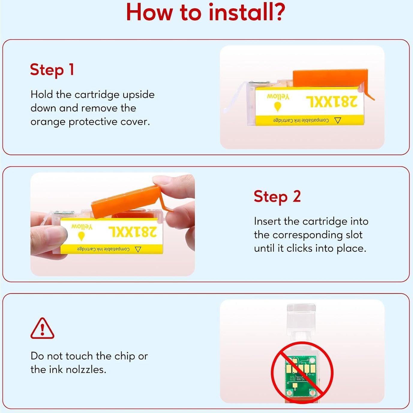 Cartuchos de Tinta Compatible Canon PGI-280XXL CLI-281XXL - 10 Colores