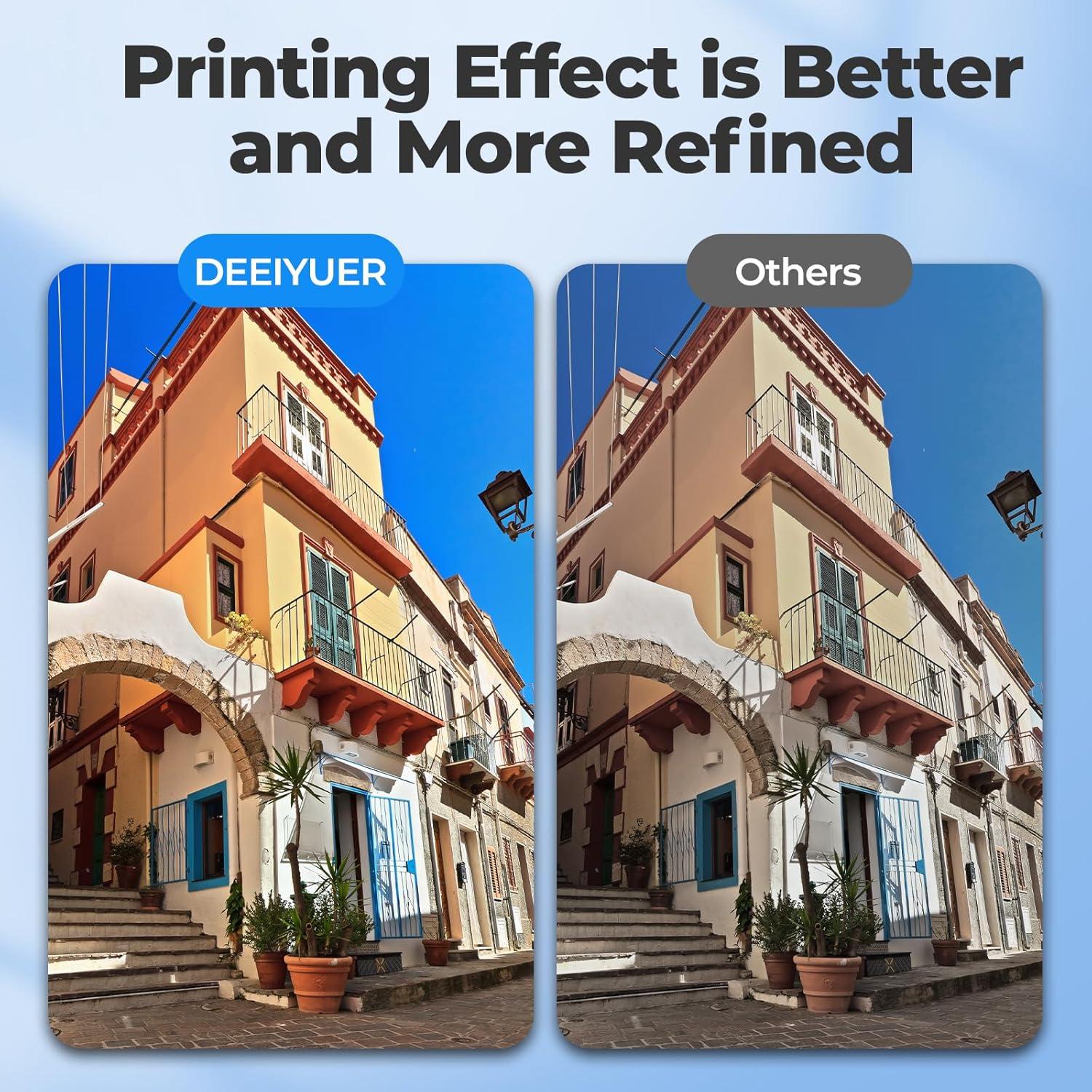 Botellas de Recarga de Tinta 522 DEEIYUER para Eco Tank ET-2400 ET-2800