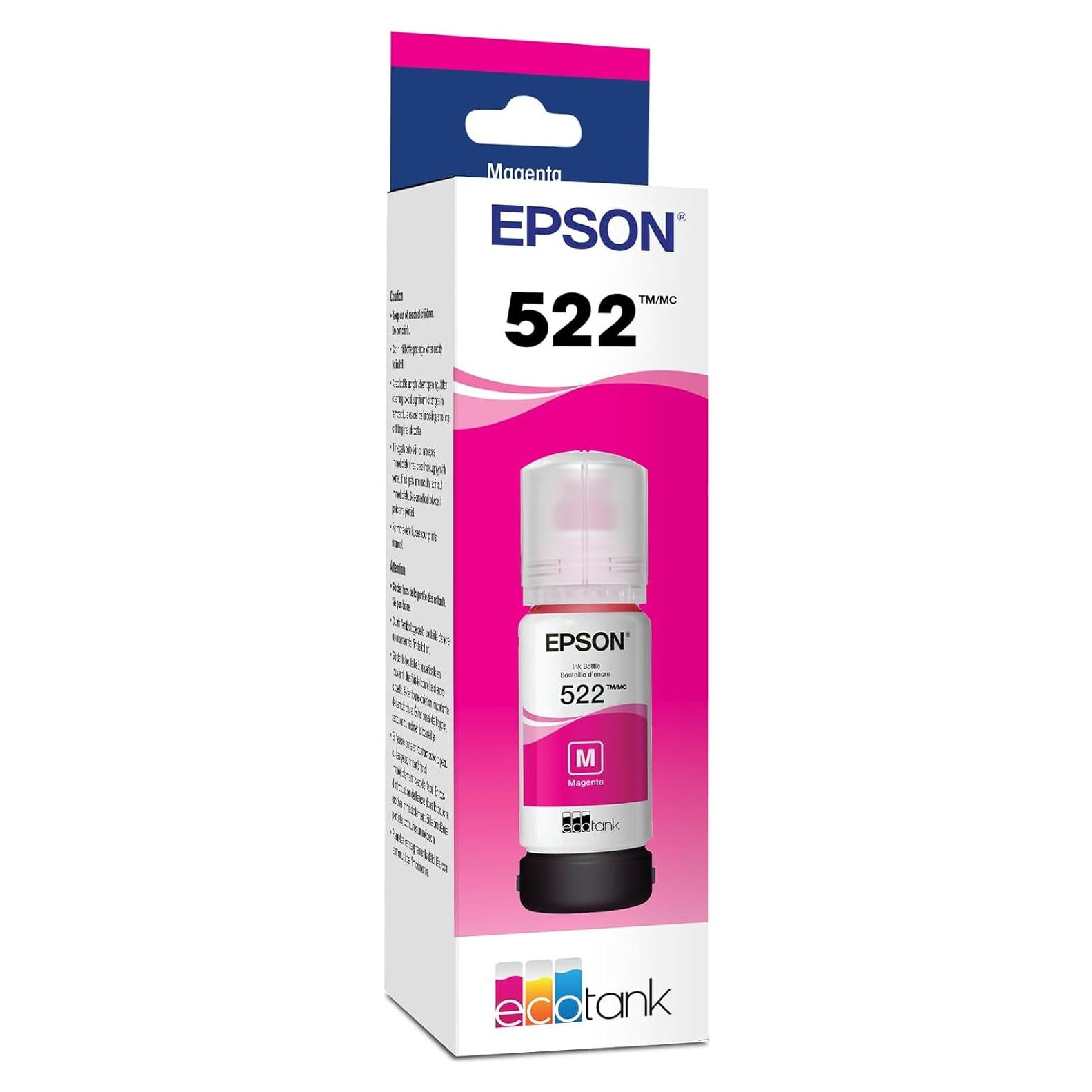 Botella de Tinta Magenta Epson EcoTank T522320-S Ultra Alta Capacidad