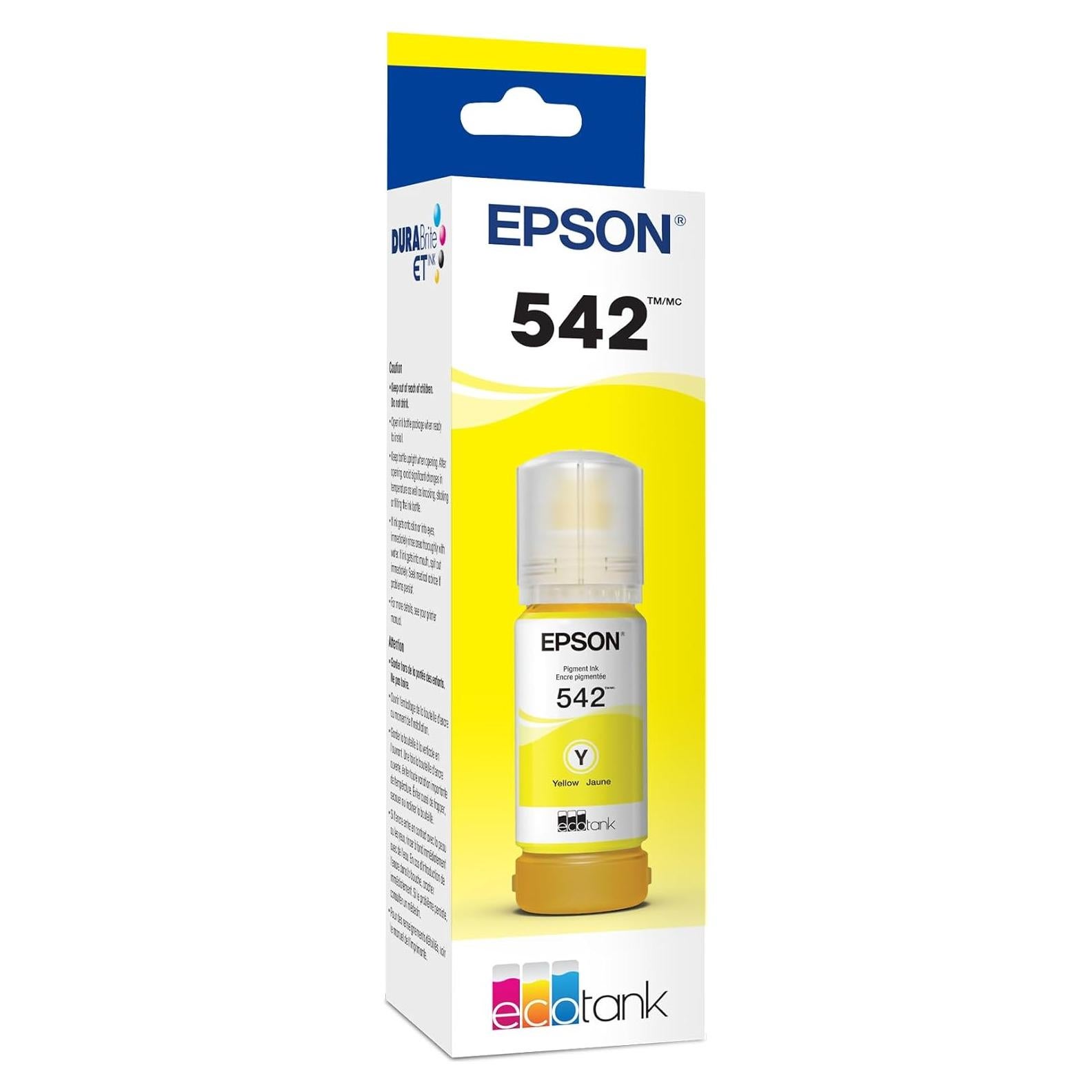 Tinta Epson EcoTank Amarillo 70.2 ml T542420-S para ET-5150/ET-5800