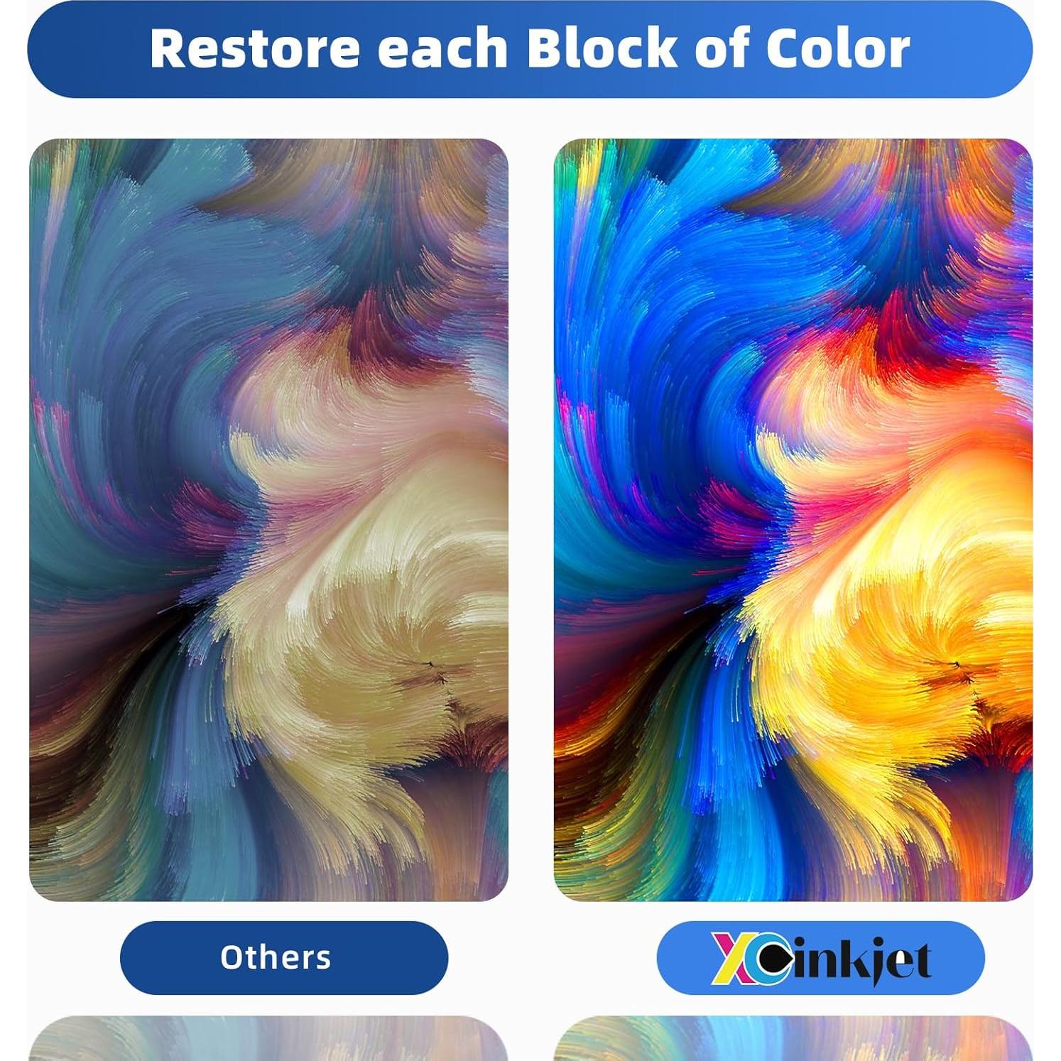 Botellas de Tinta 522 Xcinkjet para Epson EcoTank 70ml (2BK C M Y)