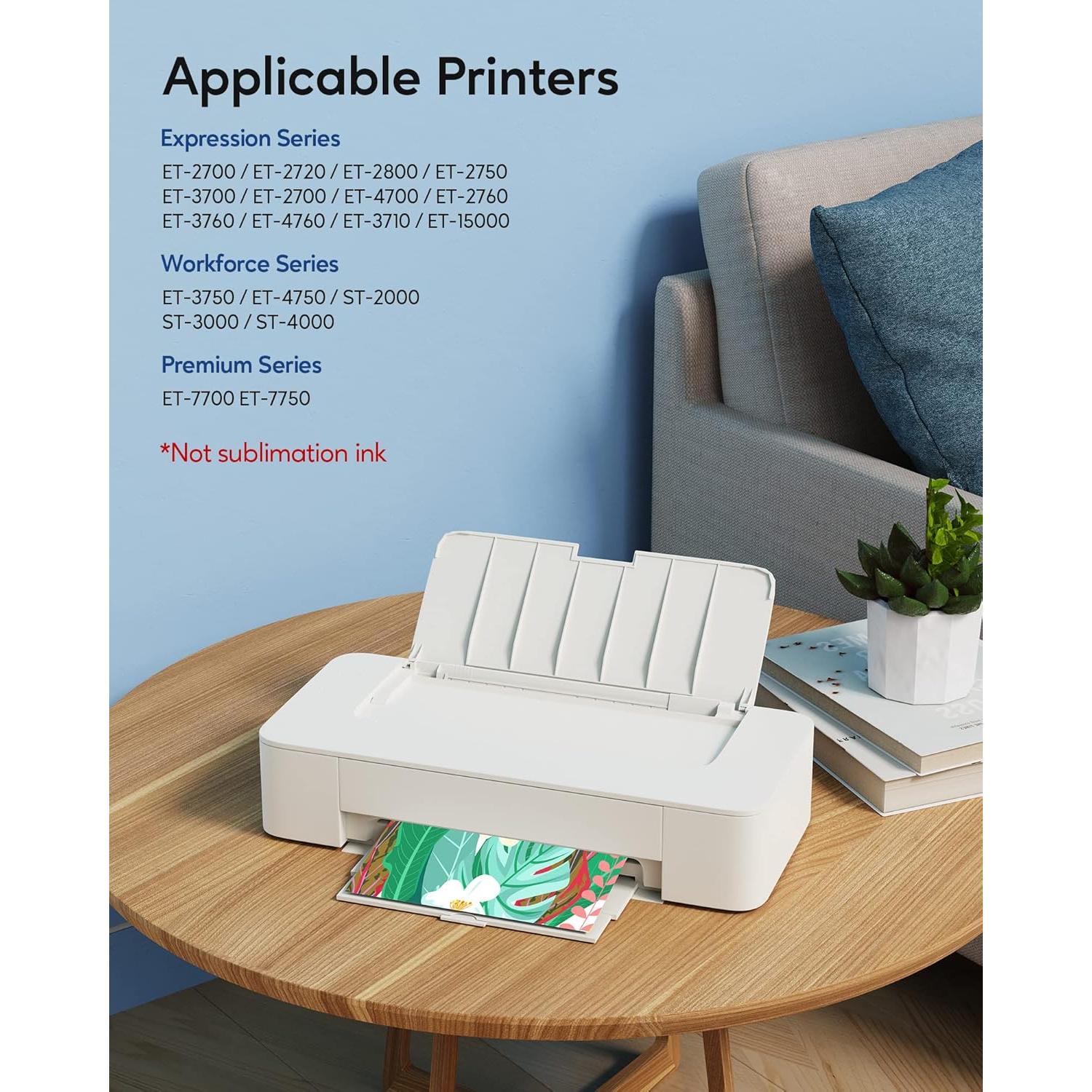 Botella de Tinta de Repuesto CEEBOO 502, 5 Botellas, Negro, Cian, Magenta, Amarillo