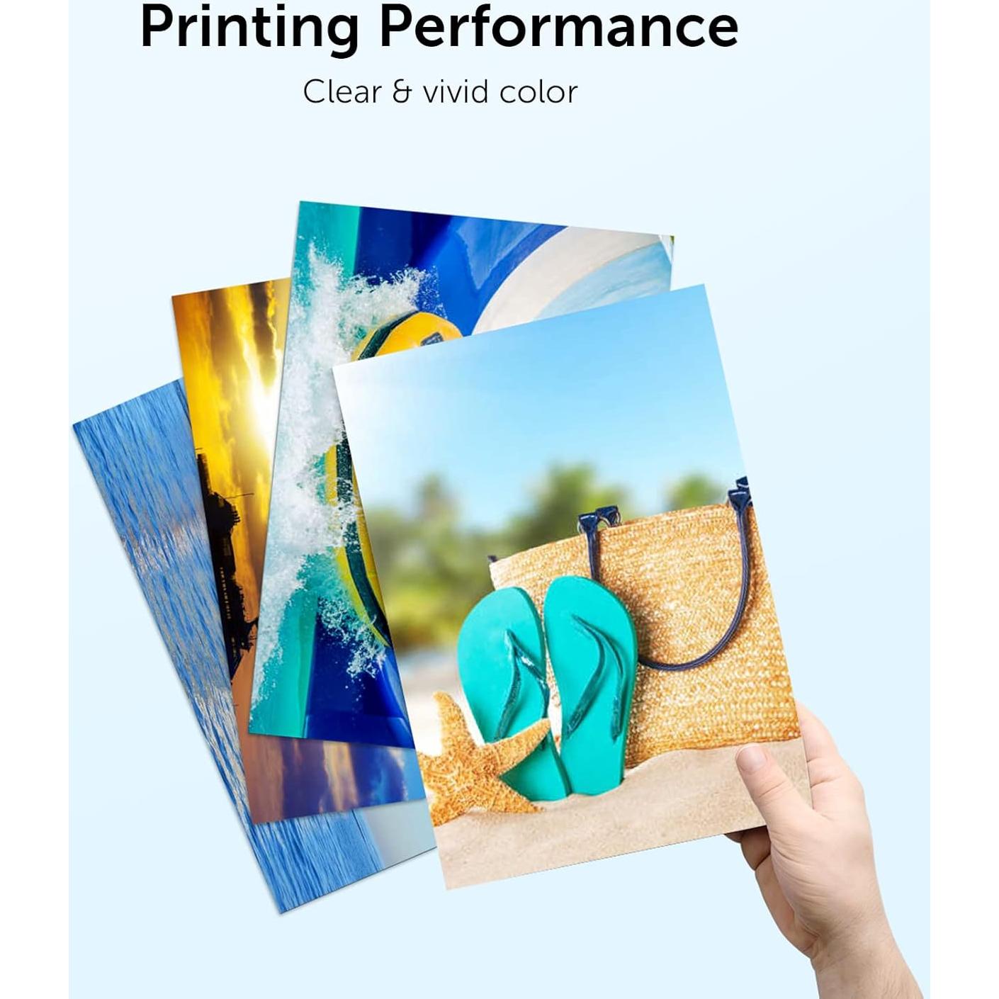 Botella de Tinta de Repuesto CEEBOO 502, 5 Botellas, Negro, Cian, Magenta, Amarillo