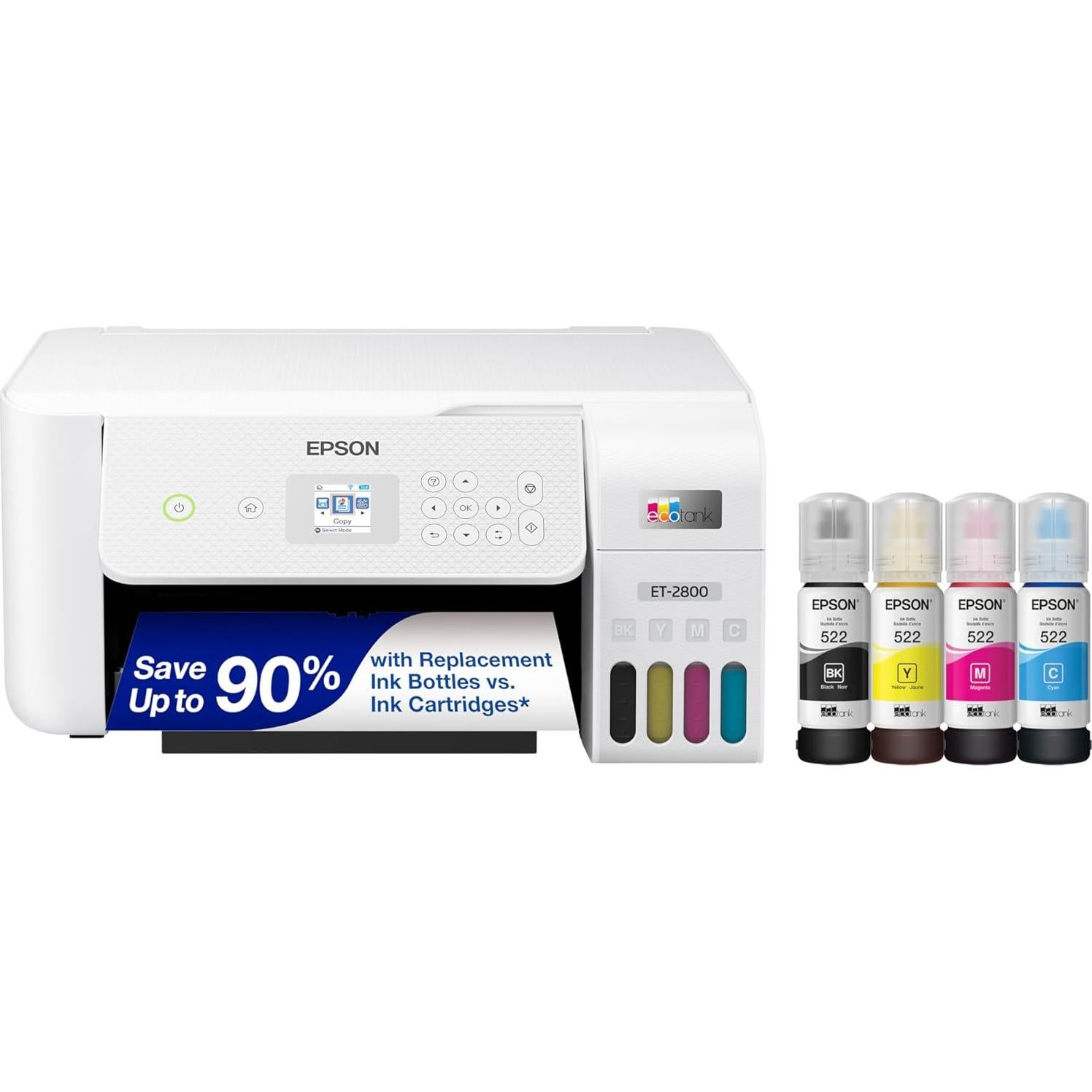 Escáner portátil Epson Workforce ES-50 + Impresora EcoTank ET-2800