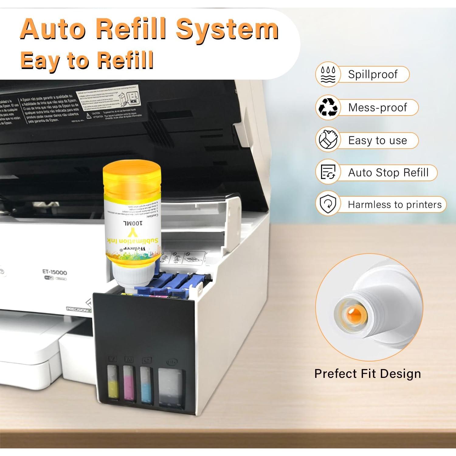 Tinta de Sublimación Welacer 440ML para Impresoras Ecotank