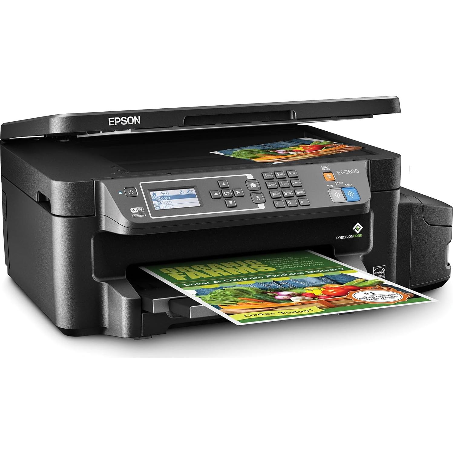 Impresora Inalámbrica Epson EcoTank ET-3600 Todo-en-Uno