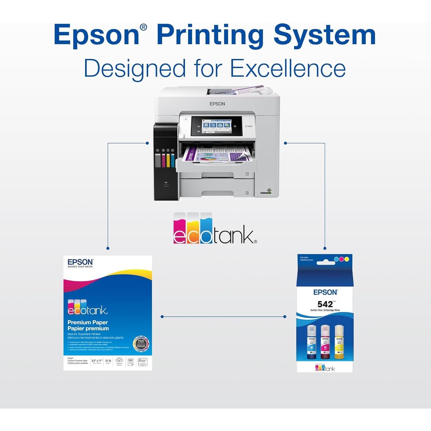 Tinta Botella Epson EcoTank T542520-S Ultra Alta Capacidad