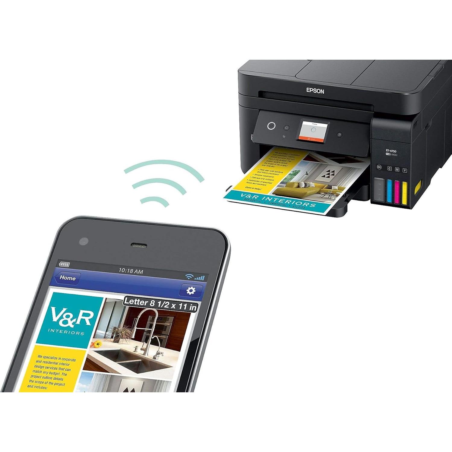 Impresora Multifuncional Epson WorkForce ET-4750 EcoTank