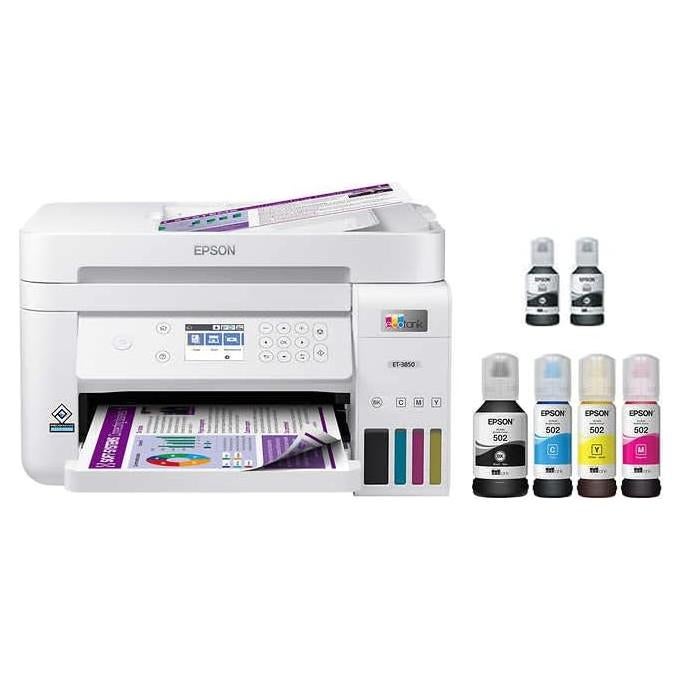 Impresora Epson EcoTank ET-3850 Inalámbrica ADF Color