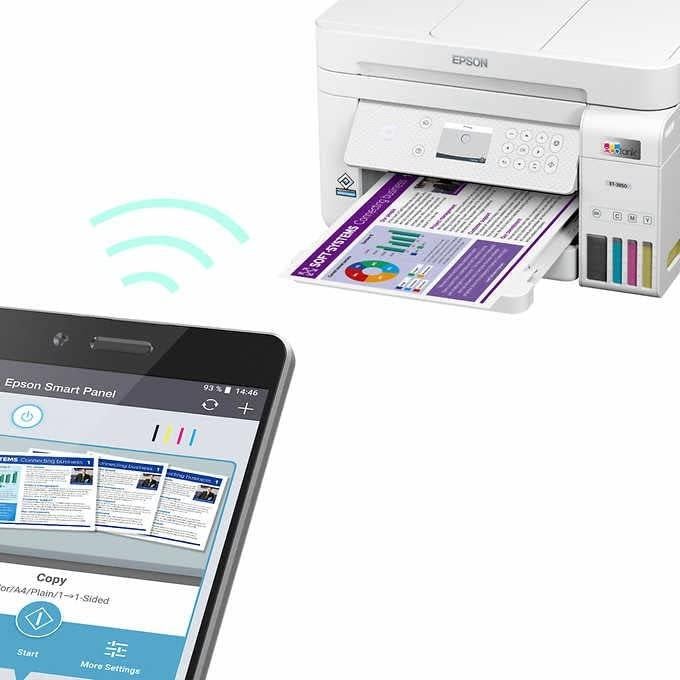 Impresora Epson EcoTank ET-3850 Inalámbrica ADF Color