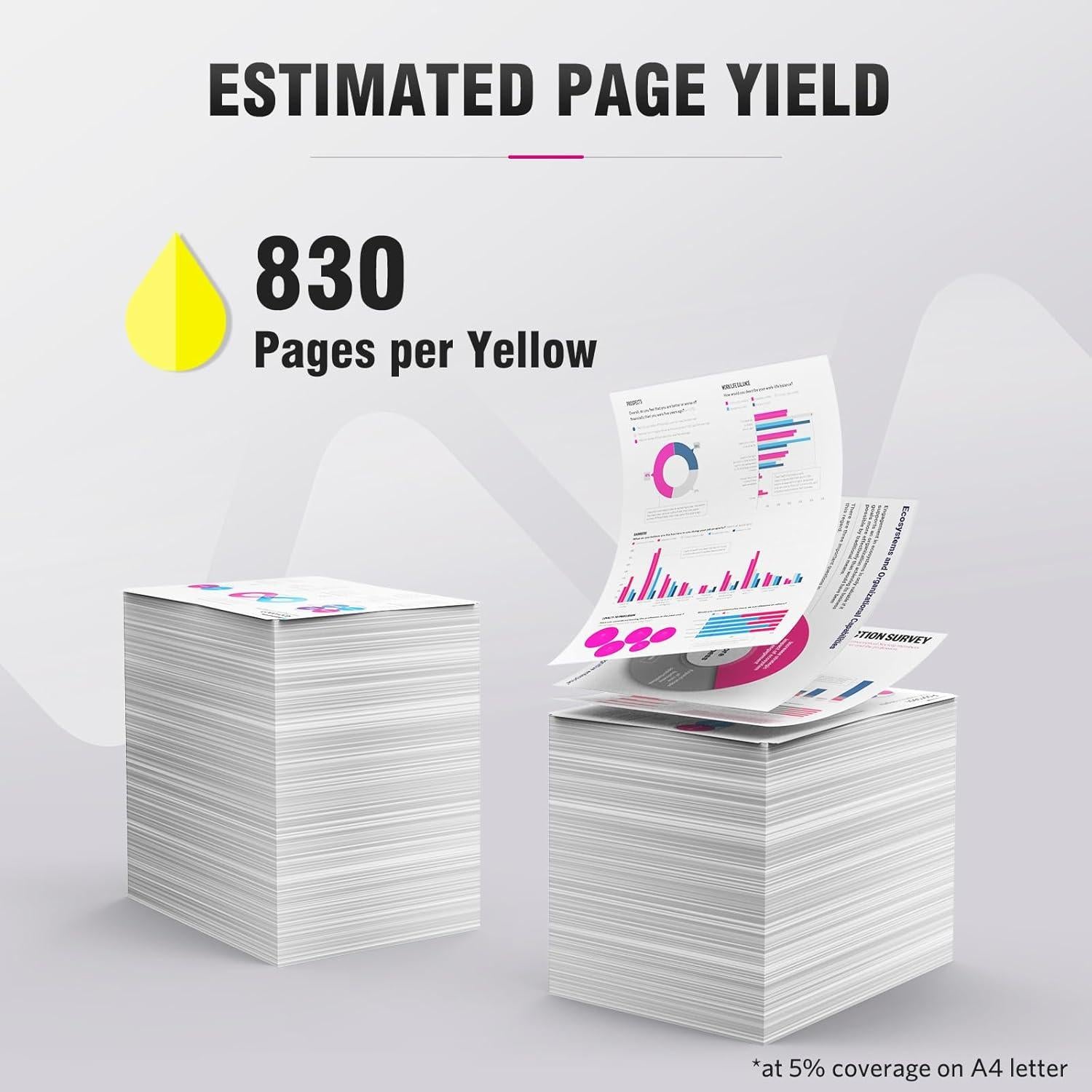 Cartuchos de Tinta Amarillo Compatible Canon CLI-281XXL - Paquete de 3